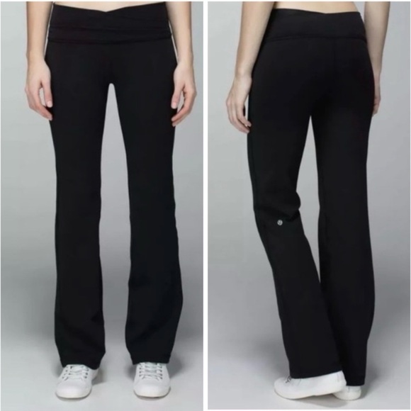 lululemon athletica Pants - Black Women's Flared Yoga Pants - Classic Comfort